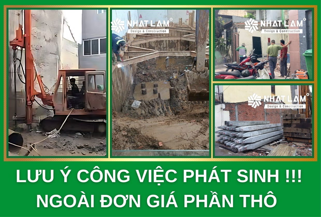 Lưu Ý Công Việc Ngoài Đơn Giá Xây Nhà Thô