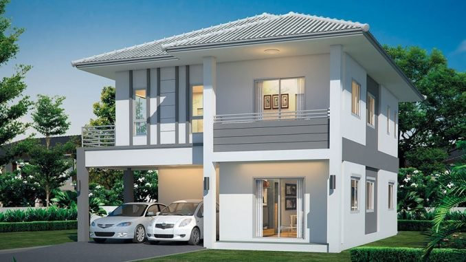 Mẫu biệt thự đẹp 2 tầng vườn 6x15