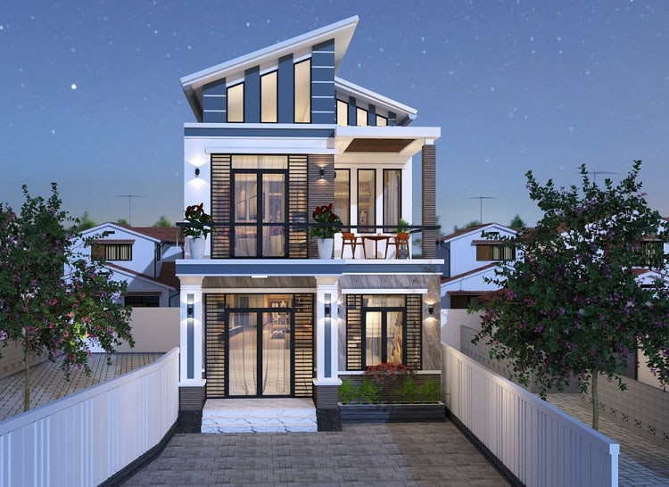 Mẫu thiết kế nhà 2 tầng đẹp năm 2023 Mẫu thiết kế nhà 2 tầng đẹp năm 2023