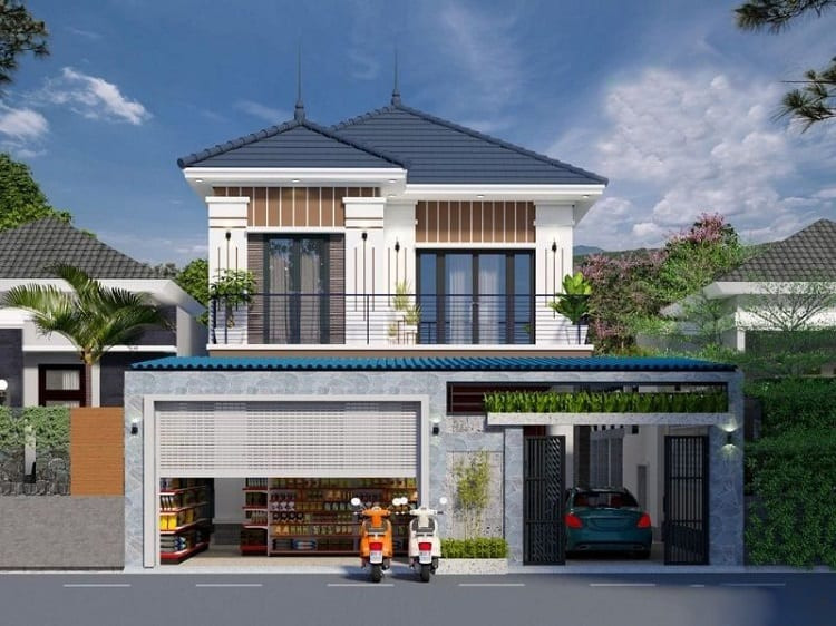 Mẫu thiết kế nhà 2 tầng đẹp năm 2023 Mẫu thiết kế nhà 2 tầng đẹp năm 2023