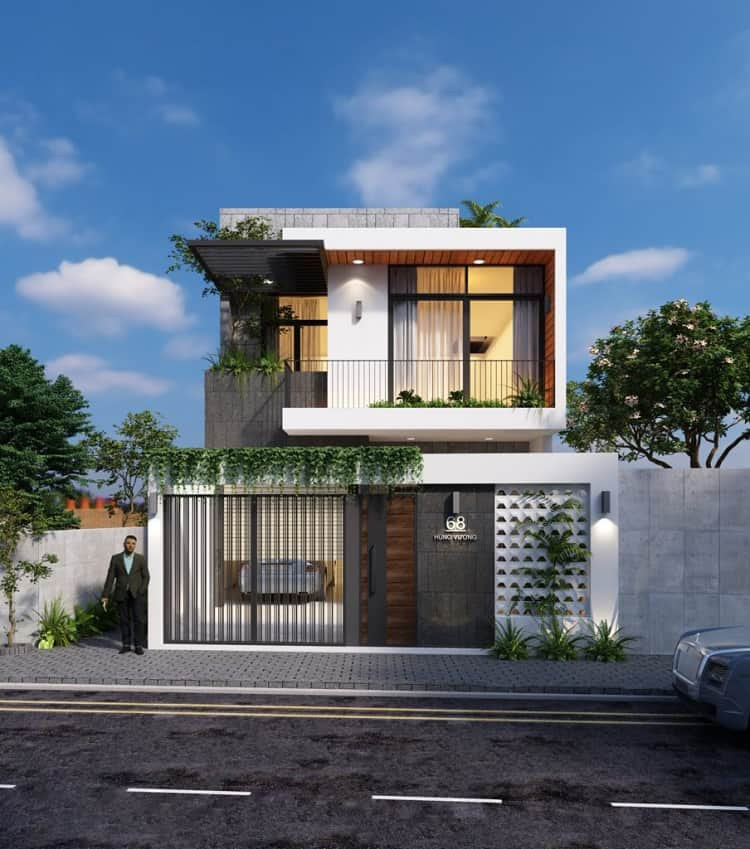 Mẫu thiết kế nhà 2 tầng đẹp năm 2023 Mẫu thiết kế nhà 2 tầng đẹp năm 2023