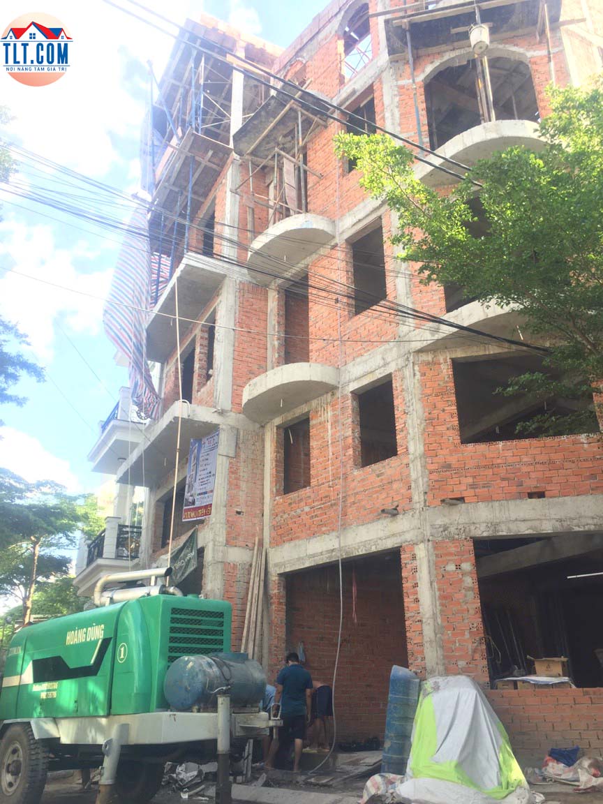 Thi công xây dựng nhà phần thô tại Hóc Môn 