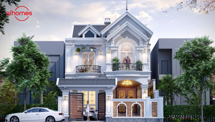 Nhà phố 2 tầng mang nét đẹp hiện đại pha lẫn cổ điển Nhà phố 2 tầng mang nét đẹp hiện đại pha lẫn cổ điển