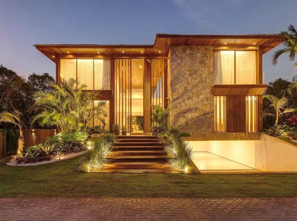 Nhà cấp 4 có tầng hầm hiện đại 