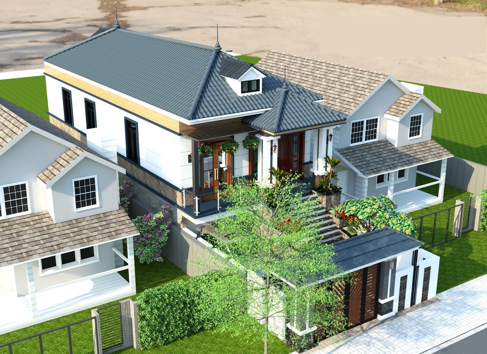 Thiết kế mẫu nhà ống 1 tầng đẹp 5x20 mái nhật xây tầng hầm lửng