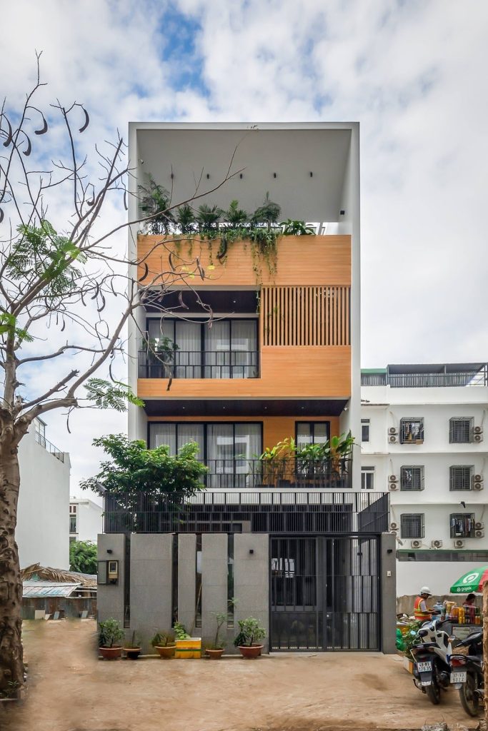 Mẫu nhà phố 3 tầng có hầm lửng đẹp hiện đại
